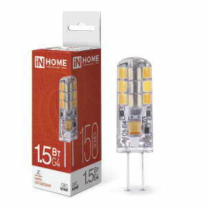 IN HOME Лампа светодиодная LED-JC 1.5Вт 12В G4 4000К 150Лм