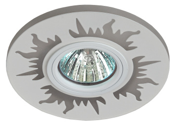 ЭРА Светильник декор cо светодиодной подсветкой MR16, 220V, max 11W, белый