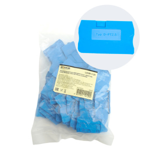 STEKKER Торцевая заглушка для ЗНИ LD572 2,5 мм² (JXB PT2,5), синий LD581-1-25