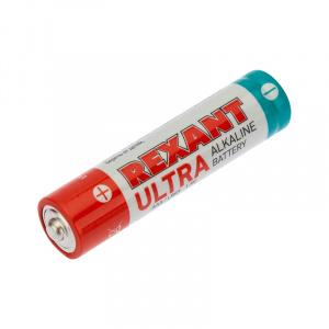 Батарейка алкалиновая ультра AAA/LR03, 1,5В, 2 шт, блистер REXANT
