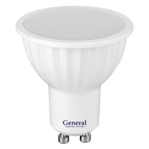 GENERAL лампа светодиодная GLDEN-MR16-10-230-GU10-6500