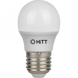 GENERAL Лампа светодиодная HiTT-PL-G45-9-230-E27-6500, 1010045, E27, 6500 К
