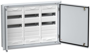 Изображение товара TITAN 5 Корпус металлический ЩРв-108 (3х36) 630х885х130мм IP31 белый (две двери) IEK