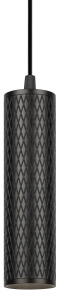 ЭРА Светильник подвесной (подвес) PL20 BK MR16 GU10 потолочный цилиндр черный