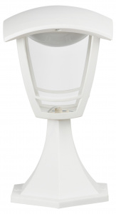 Садово-парковый светильник ЭРА ДТУ 07-8-001 Валенсия белый 4 гранный напольный IP44 светодиодный 8Вт 6500K