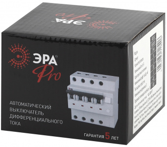 Автоматический выключатель дифференциального тока ЭРА PRO NO-902-22 АВДТ 63 3P+N C25 300мА тип A