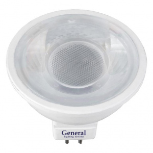GENERAL лампа светодиодная. GLDEN-MR16-7-230-GU5.3-4500