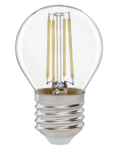 GENERAL лампа светодиодная прозрачный филамент шар 12W E27 6500K GLDEN-G45S-12-230-E27-6500
