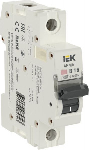Изображение товара ARMAT Автоматический выключатель M06N 1P B 16А IEK