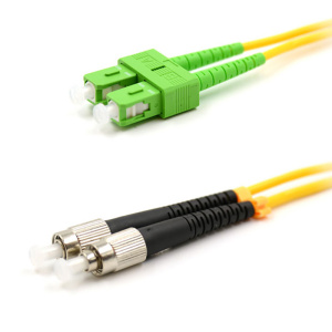 Патч-корд оптический переходной (SM), 9/125 (OS2), SC/APC-FC/UPC, (Duplex), PVC, 5м REXANT Изображение товара Патч-корд оптический переходной (SM), 9/125 (OS2), SC/APC-FC/UPC, (Duplex), PVC, 5м REXANT