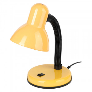 GENERAL светильник настольный на основании с выключателем под лампу желтый GTL-032-60-220
