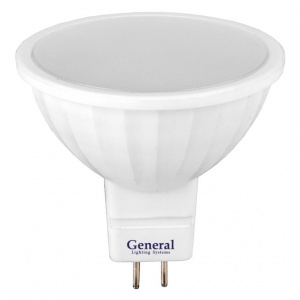 GENERAL лампа светодиодная GLDEN-MR16-15-230-GU5.3-6500