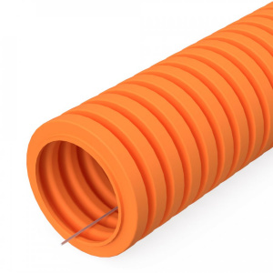 ПРОМРУКАВ Труба гофрированная ПВХ легкая 350 Н оранжевая с/з d16 мм (100 м/5500 м уп/пал)