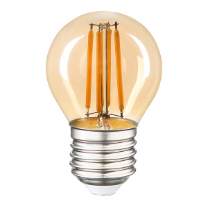 GENERAL Лампа GLDEN-G45S-7-230-E27-2700 Золотая