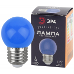 Лампочка светодиодная ЭРА STD ERABL45-E27 E27 / E27 1Вт шар синий для белт-лайт