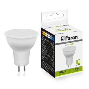 FERON Лампа светодиодная, (13W) 230V G5.3 4000K MR16, LB-960 от оптового интернет-магазина Макел25.