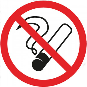 Наклейка информационный знак "Курить запрещено" 200х200 Rexant