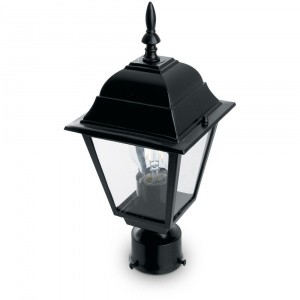 FERON Светильник садово-парковый 4103/PL4103 четырехгранный на столб 60W E27 230V, черный