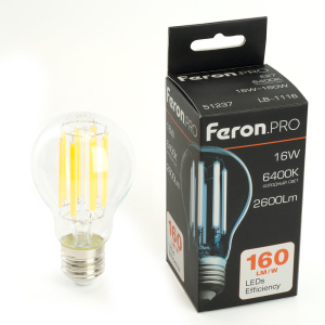 Изображение товара FERON Лампа светодиодная, 2600LM 16W 175-265V E27 6400K, LB-1116