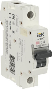 Изображение товара ARMAT Автоматический выключатель M06N 1P D 4А IEK