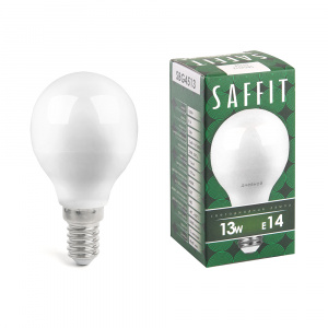 FERON Лампа светодиодная SAFFIT SBG4513 Шарик E14 13W 6400K