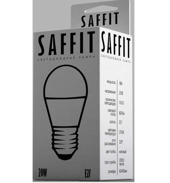 FERON SAFFIT SBA6020 лампа светодиодная 20W 6400K 230V E27 A60*