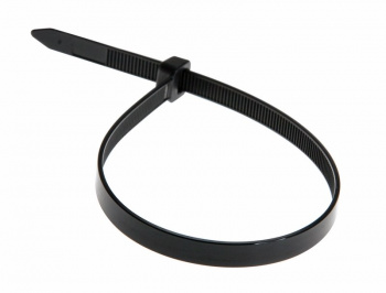 Стяжка кабельная нейлоновая 200x7,6мм, черная (100 шт/уп) REXANT
