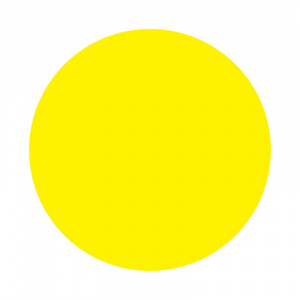 Наклейка информационный знак «Желтый круг» d - 150 мм REXANT