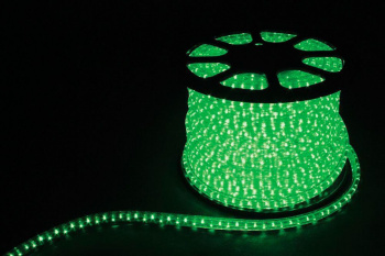 FERON Дюралайт светодиодный LED-R2W 2-х жильный , зеленый 1,44Вт/м 36LED/м 100м 220V
