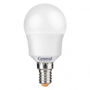 GENERAL лампа светодиодная шар GLDEN-G45F-12-230-E14-6500
