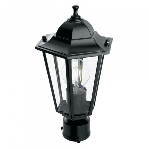 FERON Светильник садово-парковый 6103/PL6103 шестигранный на столб 60W E27 230V, черный
