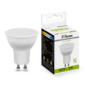 FERON лампа светодиодная 7W MR16 GU10 4000K 230V, LB-26 от оптового интернет-магазина Макел25.