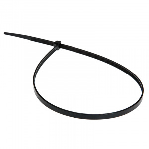 Стяжка кабельная нейлоновая 400x4,8мм, черная (100 шт/уп) REXANT