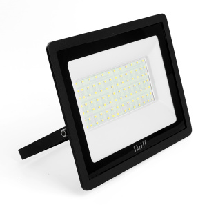 SAFFIT Прожектор светодиодный 2835SMD, 100W 4000K  AC230V/50Hz IP65, черный в компактном корпусе, SFL90-100 от оптового интернет-магазина Макел25.