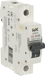 Изображение товара ARMAT Автоматический выключатель M06N 2P D 63А IEK