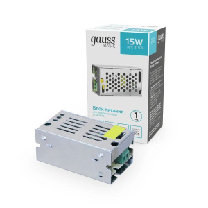 Изображение товара Gauss Блок питания Basic 12V 15W IP20 1/200