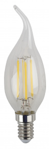 Лампочка светодиодная ЭРА F-LED BXS-11W-827-E14 Е14 / Е14 11Вт филамент свеча на ветру теплый белый свет