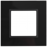14-5101-05 ЭРА Рамка на 1 пост, стекло, Эра Elegance, чёрный+антр