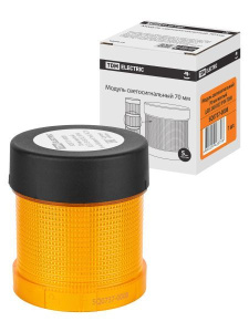 Изображение товара Модуль светосигнальный 70 мм желтый (LED 24В DC) IP54 TDM