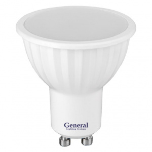 GENERAL лампа светодиодная GLDEN-MR16-7-230-GU10-6500