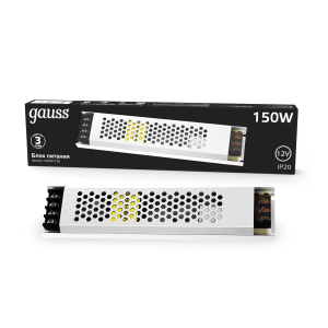 Gauss Блок питания LED STRIP PS 150W 12V - ультратонкий для лайтбоксов