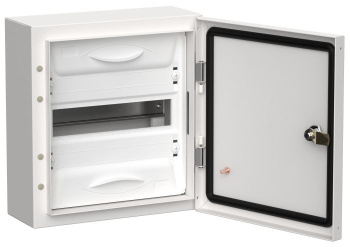 Изображение товара TITAN 5 Корпус металлический ЩРн-12 (1х12) 335х310х140мм IP54 белый (одна дверь) IEK