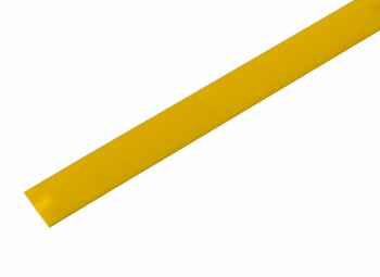Трубка термоусаживаемая ТУТ нг 13,0/6,5мм, желтая, упаковка 50 шт. по 1м REXANT