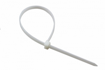 Стяжка кабельная нейлоновая 150x2,5мм, белая (100 шт/уп) REXANT