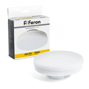 FERON Лампа cветодиодная, (15W) 230V GX70 2700K, LB-472