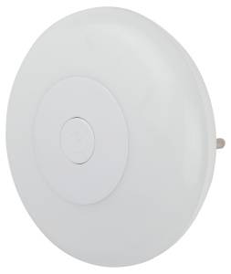 ЭРА Ночник - светильник светодиодный NN-632-SW-W в розетку с выключателем белый