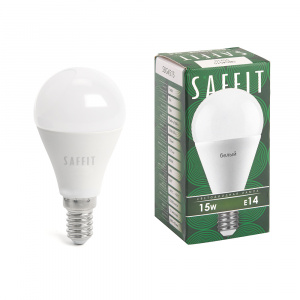FERON SAFFIT Лампа светодиодная, 15W 230V E14 4000K G45, SBG4515