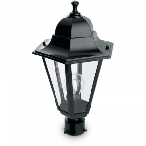 FERON Светильник садово-парковый 6203/PL6203 шестигранный на столб 100W E27 230V, черный