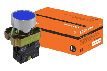 Изображение товара Кнопка BА61 без подсветки синий 1з TDM