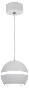 ЭРА Светильник подвесной (подвес) PL21 WH GX53 потолочный шар белый